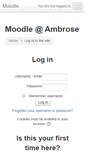 Mobile Screenshot of moodle.ambrose.edu
